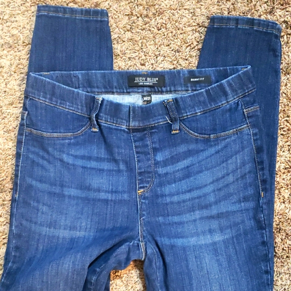 Judy Blue Women's Blue Skinny Jeans Sz 13/31 #172